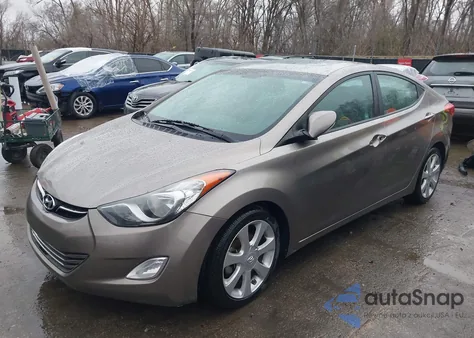 2013 Hyundai Elantra Limited from USA, damaged, VIN 5NPDH4AE1DH445884